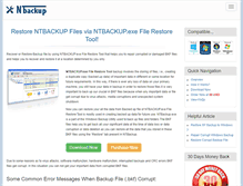 Tablet Screenshot of ntbackupexe.com